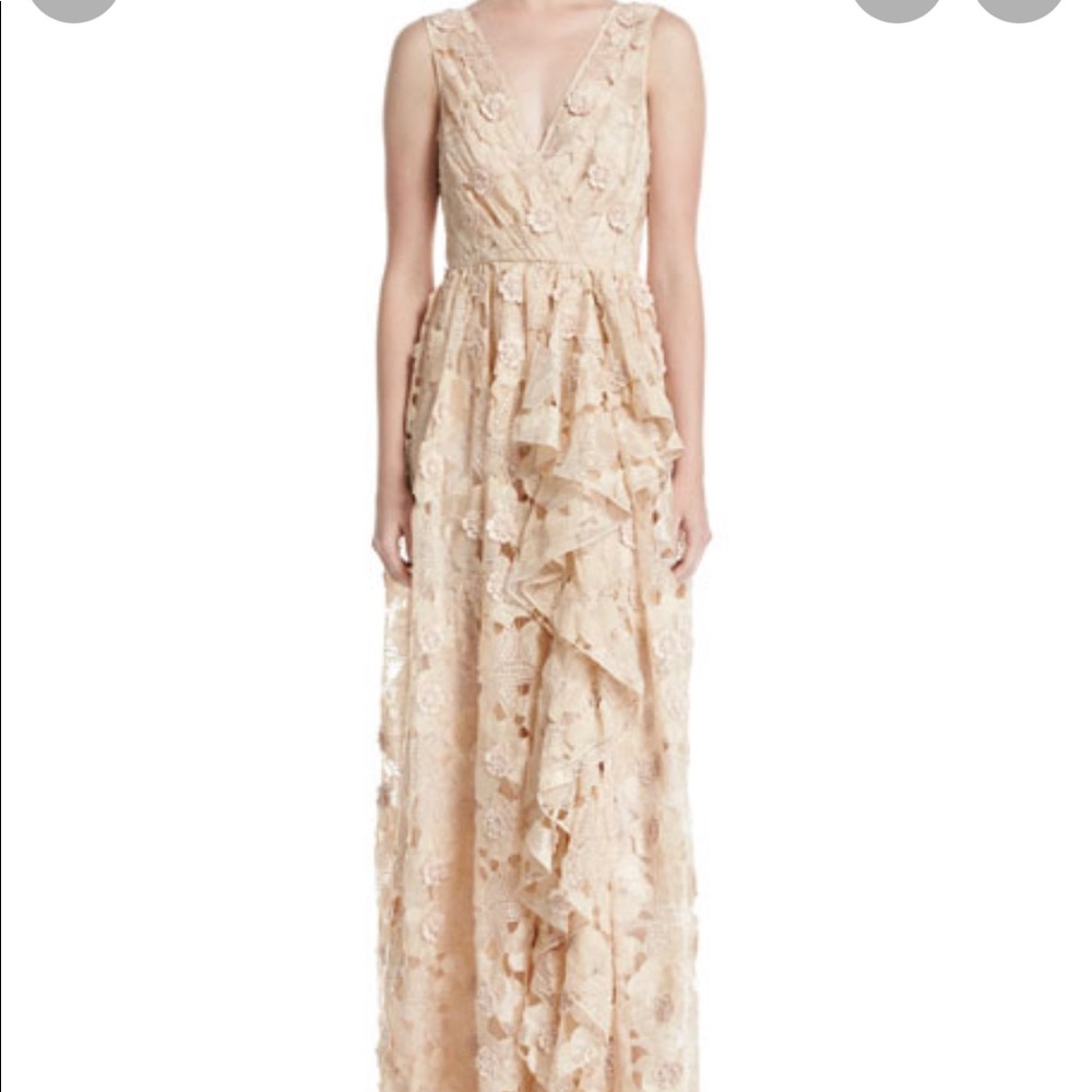Badgley Mischka gown - size 4 peach color